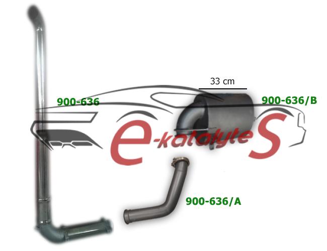900-636 TRACTOR EXHAUST JOHN DEERE 7800